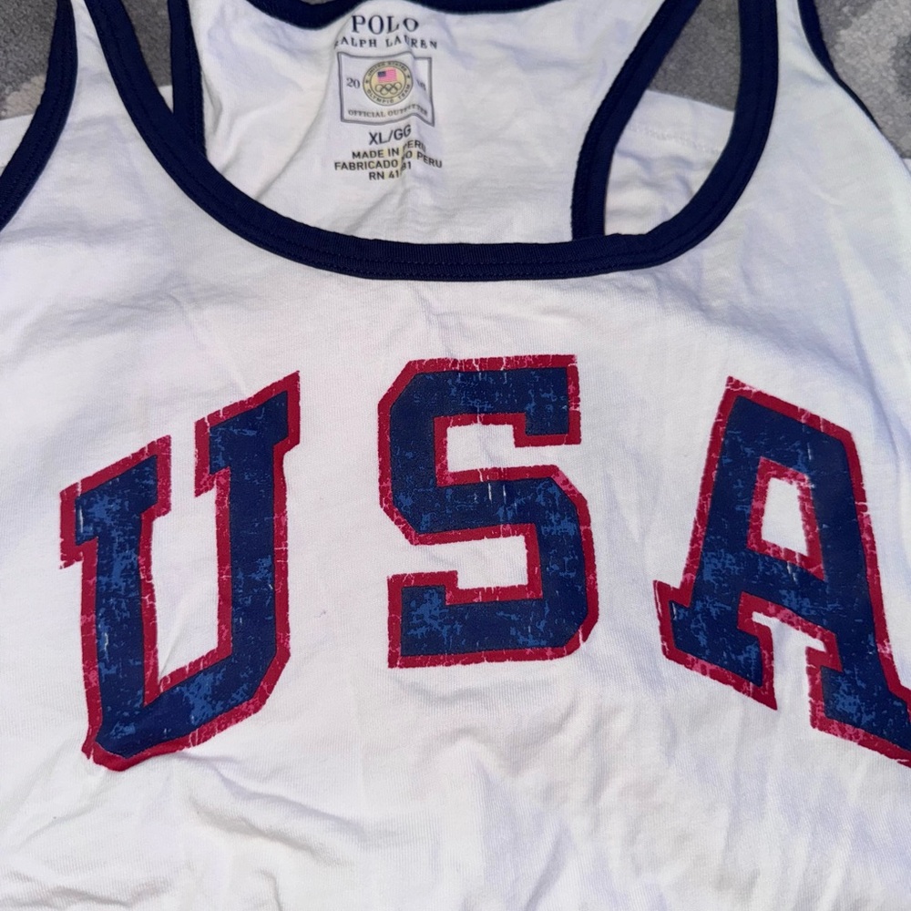 Polo by Ralph Lauren White 2016 Olympic Tank